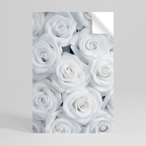 ELEGANCE IN WHITE Peel and Stick Vertical Poster