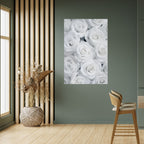 ELEGANCE IN WHITE Poster Vertical Autocolante