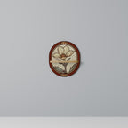 TIMELESS FLORA Prateleira Oval Decorativa em Efeito Carvalho