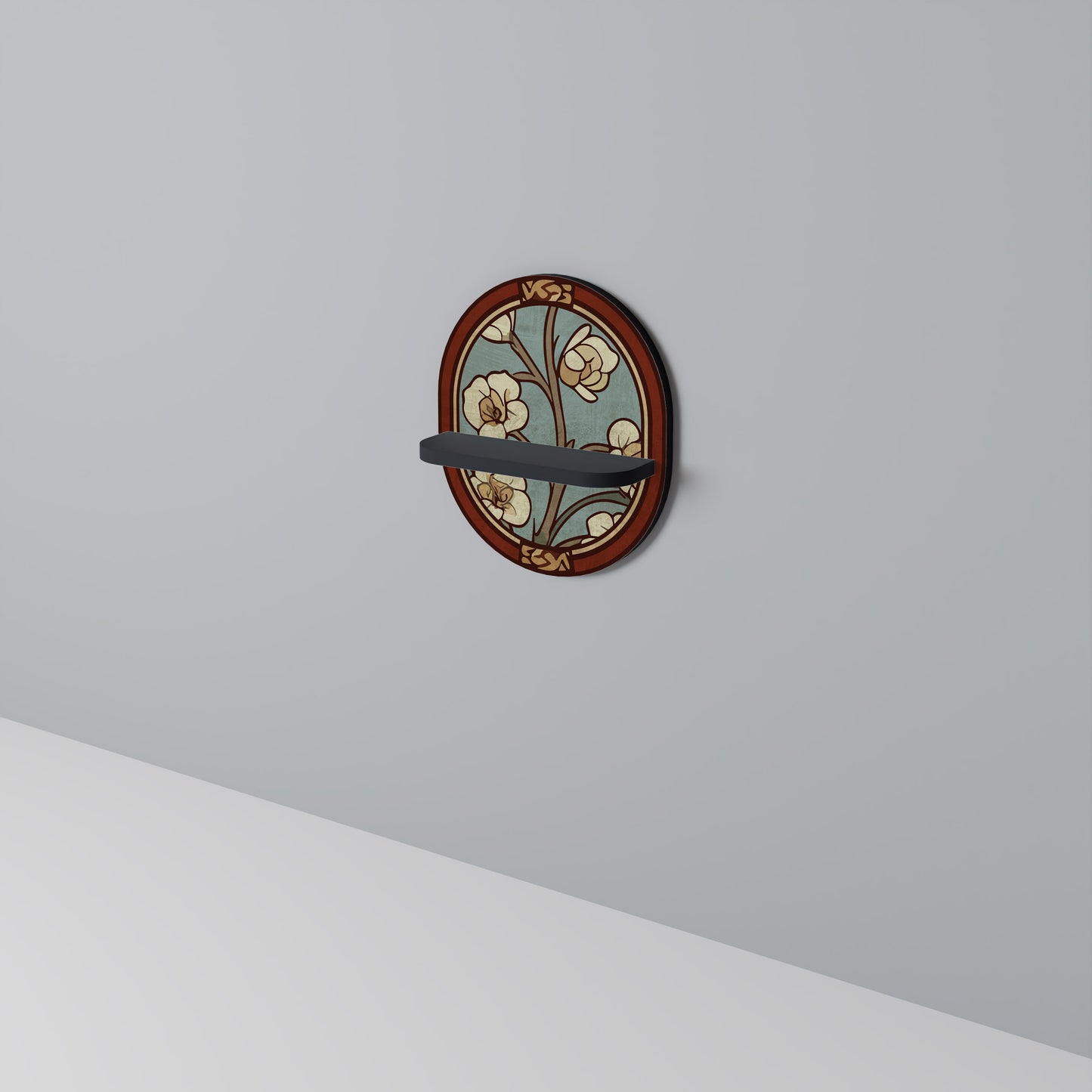 ORNATE PETALS Art Shelf