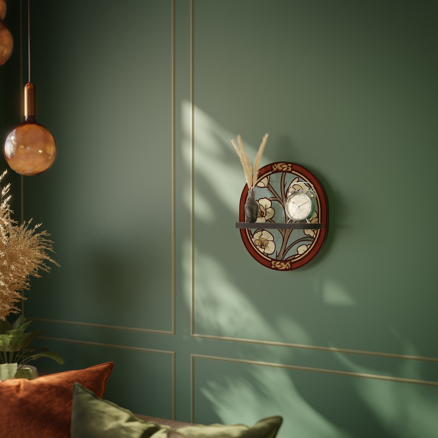 ORNATE PETALS Art Shelf