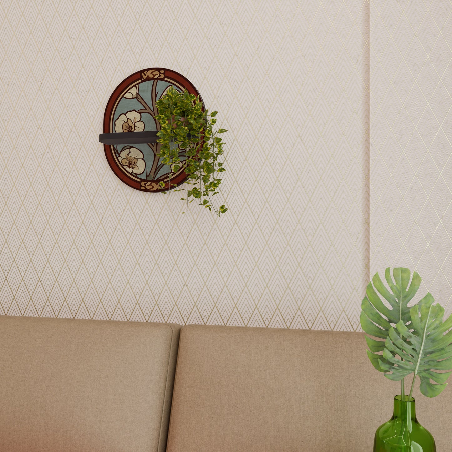 ORNATE PETALS Art Shelf