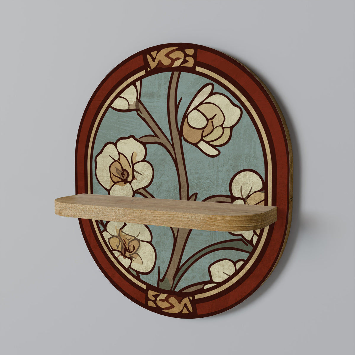 ORNATE PETALS Art Shelf