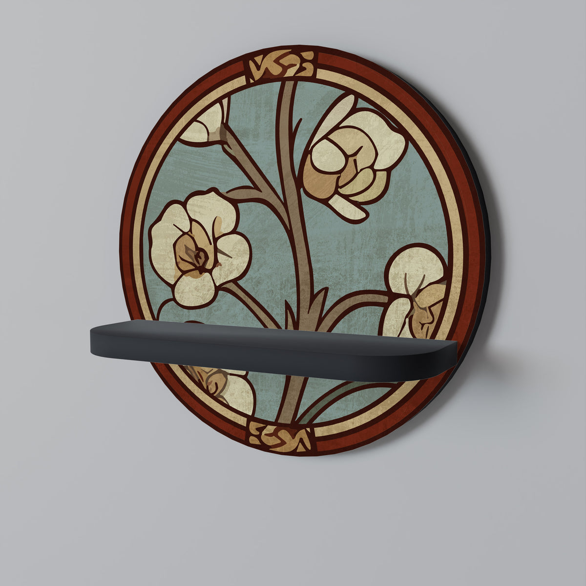 ORNATE PETALS Art Shelf