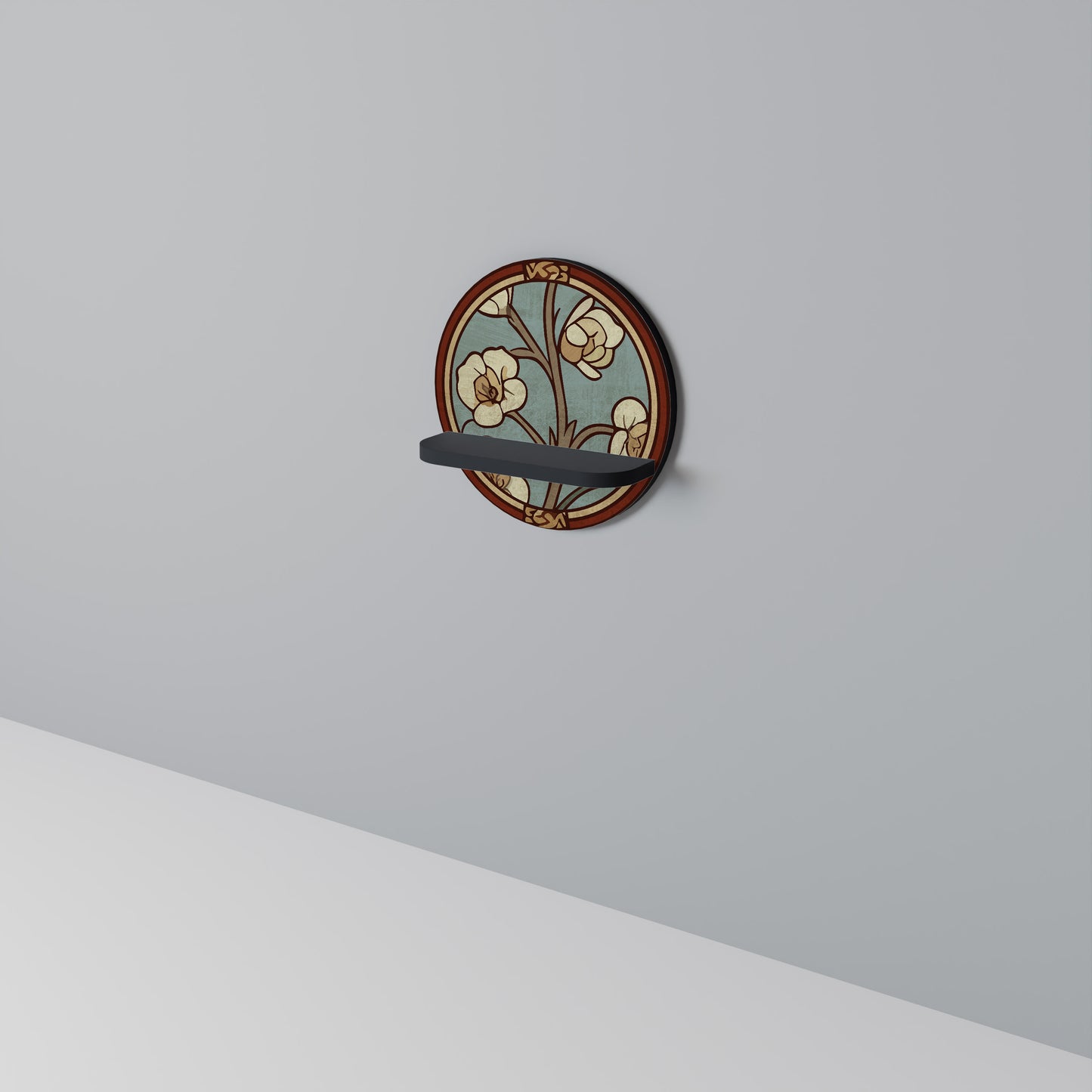 ORNATE PETALS Art Shelf