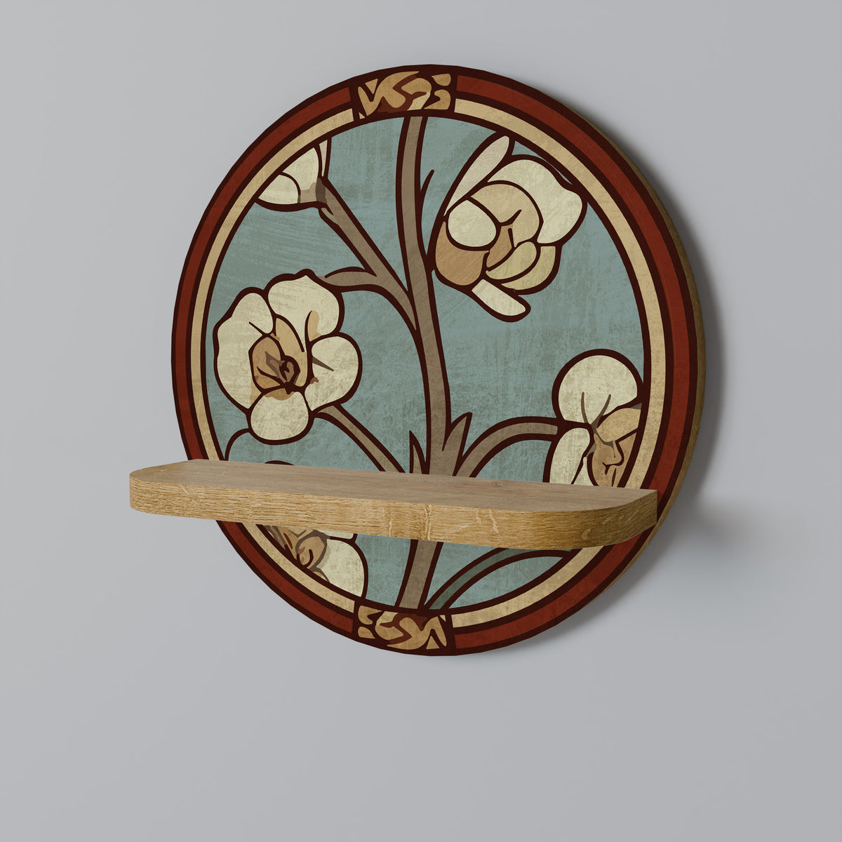 ORNATE PETALS Art Shelf