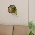 ORNATE PETALS Prateleira Redonda Decorativa em Efeito Carvalho