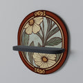 HERITAGE BLOSSOM Prateleira Oval Decorativa em Acabamento Preto
