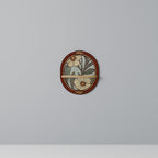 HERITAGE BLOSSOM Prateleira Oval Decorativa em Efeito Carvalho