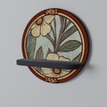 HERITAGE BLOSSOM Prateleira Redonda Decorativa em Acabamento Preto