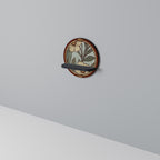 HERITAGE BLOSSOM Prateleira Redonda Decorativa em Acabamento Preto