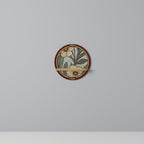 HERITAGE BLOSSOM Prateleira Redonda Decorativa em Efeito Carvalho