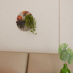 STYLISH BEAUTY Prateleira Oval Decorativa em Acabamento Preto