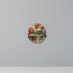 STYLISH BEAUTY Prateleira Oval Decorativa em Efeito Carvalho