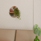 STYLISH BEAUTY Prateleira Oval Decorativa em Efeito Carvalho