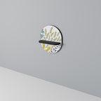 HELLO SPRING Prateleira Oval Decorativa em Acabamento Preto