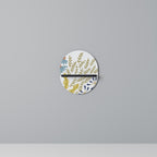 HELLO SPRING Prateleira Oval Decorativa em Acabamento Preto