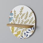 HELLO SPRING Prateleira Oval Decorativa em Efeito Carvalho