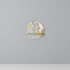 HELLO SPRING Prateleira Redonda Decorativa em Efeito Carvalho