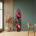 BLOOMING ELEGANCE Painel Decorativo Prancha de Surf