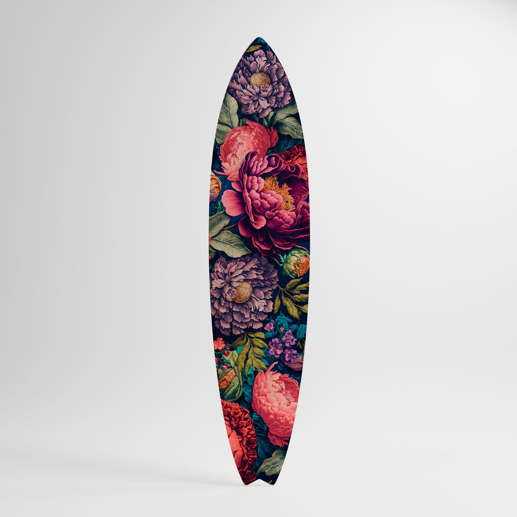BLOOMING ELEGANCE Decorative Plywood Surfboard