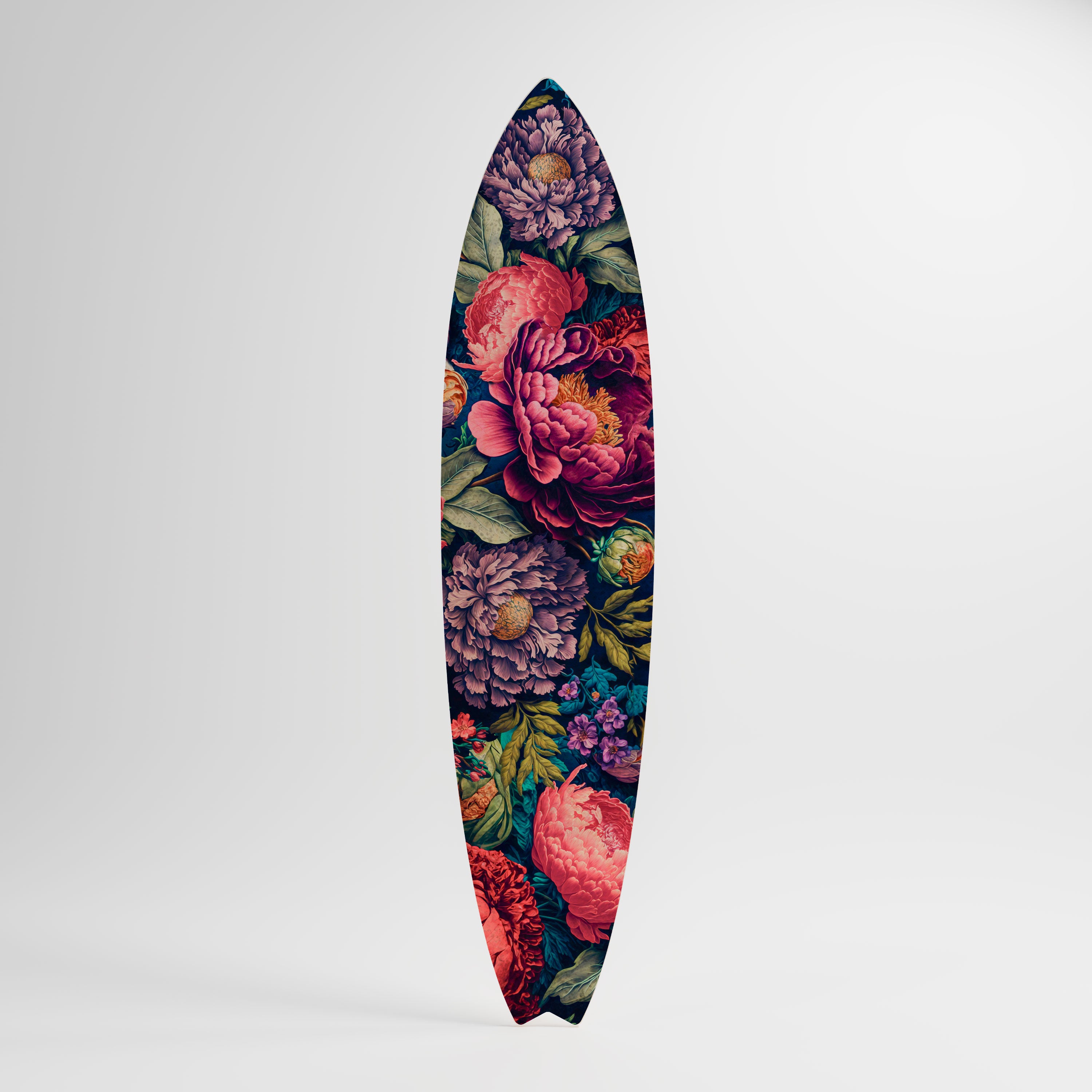 BLOOMING ELEGANCE Prancha de surf decorativa em contraplacado
