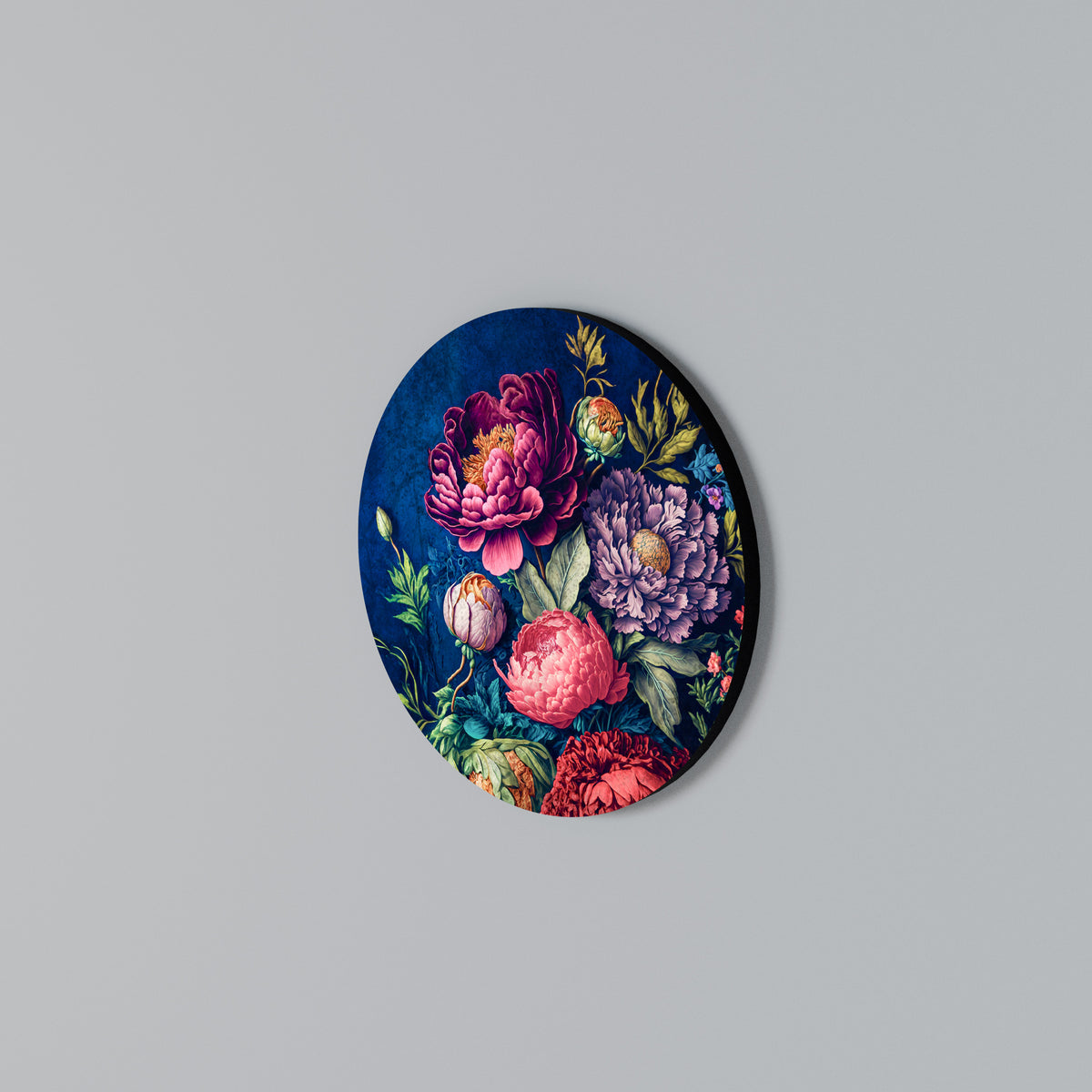 BLOOMING ELEGANCE Arte de Parede Redonda