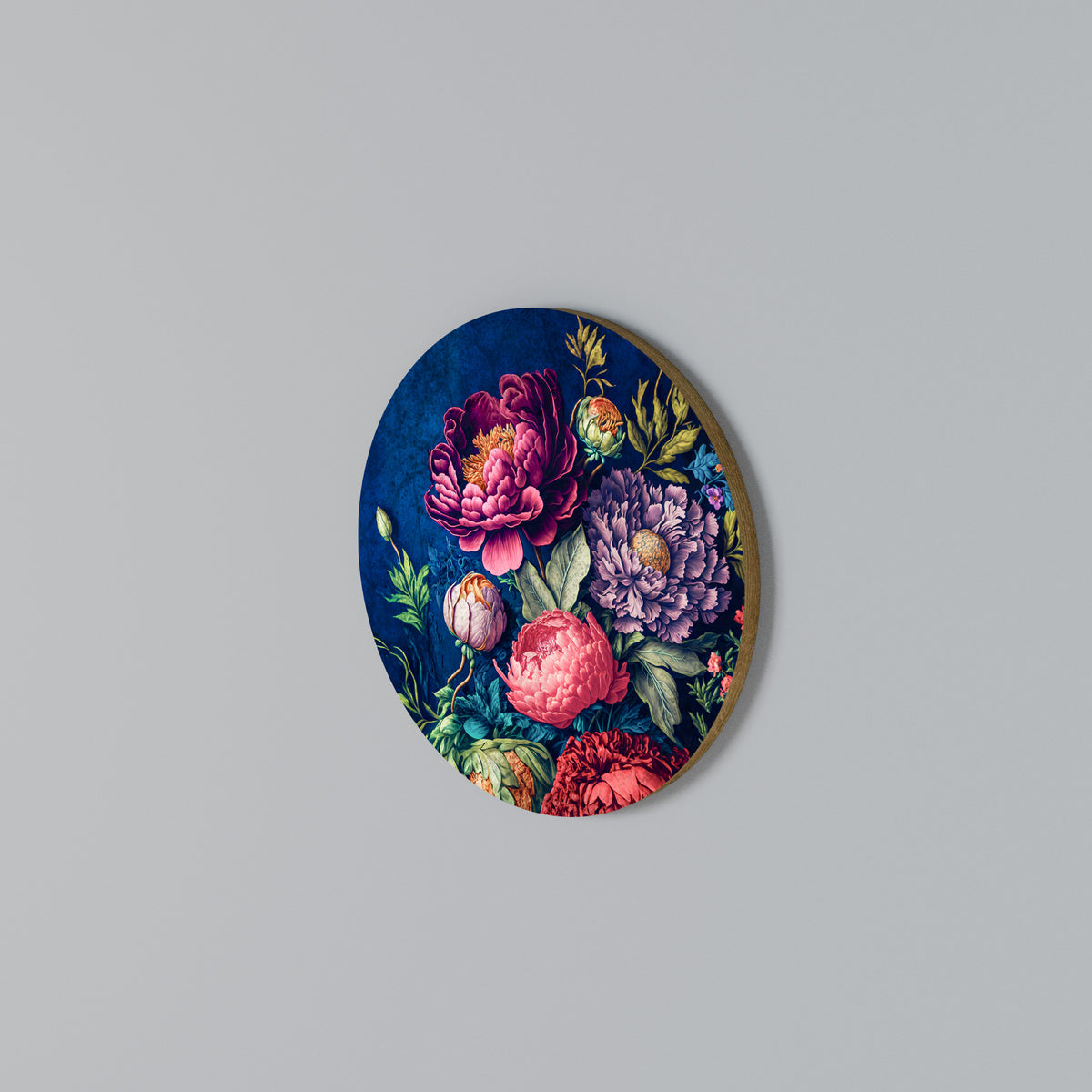 BLOOMING ELEGANCE Arte de Parede Redonda