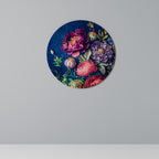 BLOOMING ELEGANCE Round Wall Art