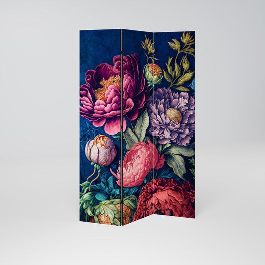 BLOOMING ELEGANCE Biombo de 3 Painéis