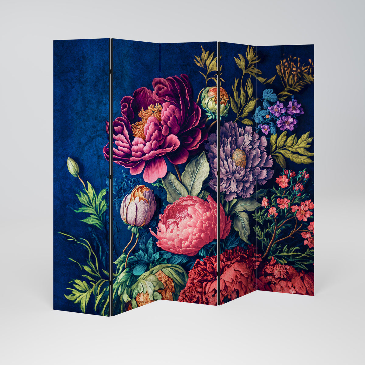BLOOMING ELEGANCE Biombo de 5 Painéis