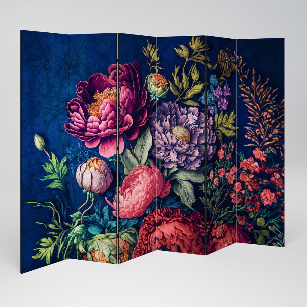 BLOOMING ELEGANCE Biombo de 6 Painéis