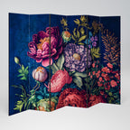 BLOOMING ELEGANCE Biombo Decorativo de 6 Painéis