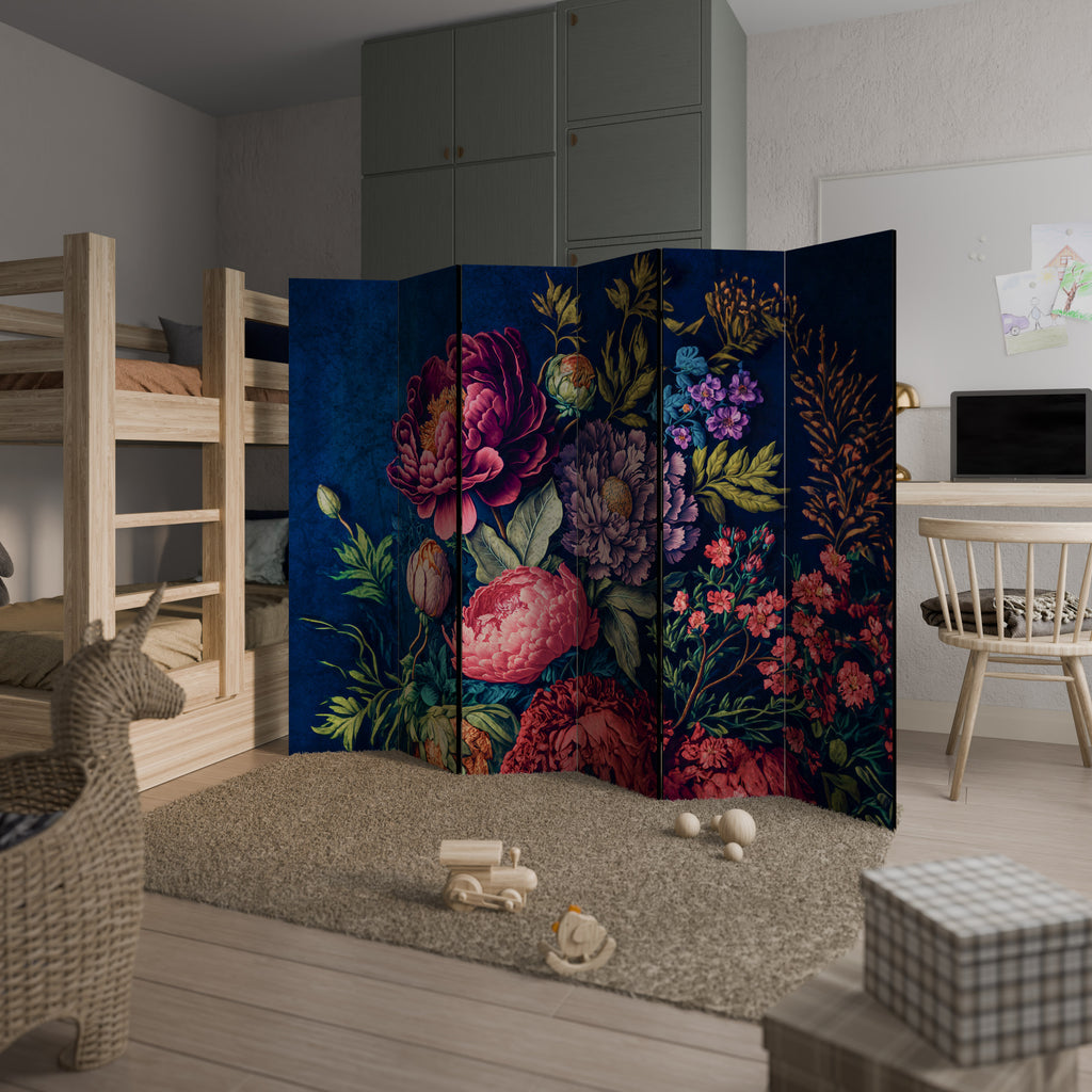 BLOOMING ELEGANCE Biombo de 6 Painéis