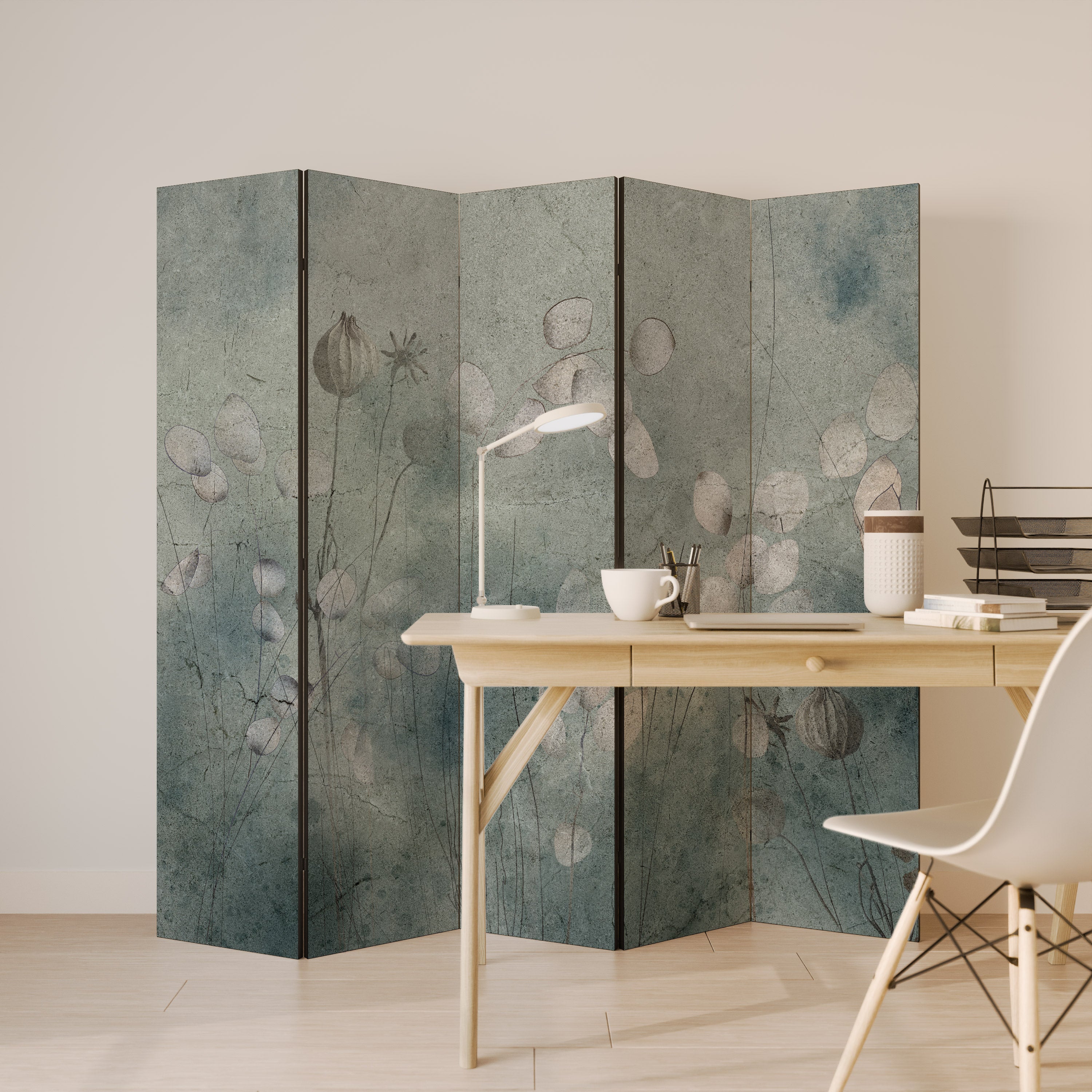 NIGHT LADY Biombo de 5 Painéis