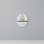 GARDEN LIFE Prateleira Oval Decorativa em Acabamento Preto