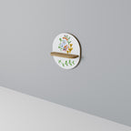 GARDEN LIFE Prateleira Oval Decorativa em Efeito Carvalho
