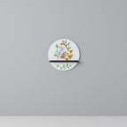 GARDEN LIFE Round Art Shelf In Black Finish