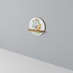 GARDEN LIFE Prateleira Redonda Decorativa em Efeito Carvalho