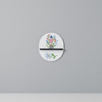 GARDEN GUARDIAN Prateleira Oval Decorativa em Acabamento Preto