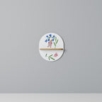 GARDEN JOY Prateleira Oval Decorativa em Efeito Carvalho