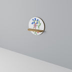 GARDEN JOY Prateleira Redonda Decorativa em Efeito Carvalho