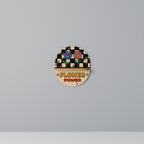 FLOWER POWER Prateleira Oval Decorativa em Efeito Carvalho