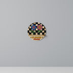 FLOWER POWER Prateleira Redonda Decorativa em Efeito Carvalho