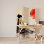 GOLDEN GLOW MEDITATION Decorative 3-Panel Room Divider