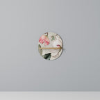 FLORAL GRACE Prateleira Oval Decorativa em Efeito Carvalho