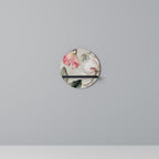 FLORAL GRACE Prateleira Redonda Decorativa em Acabamento Preto