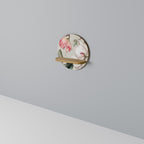 FLORAL GRACE Prateleira Redonda Decorativa em Efeito Carvalho