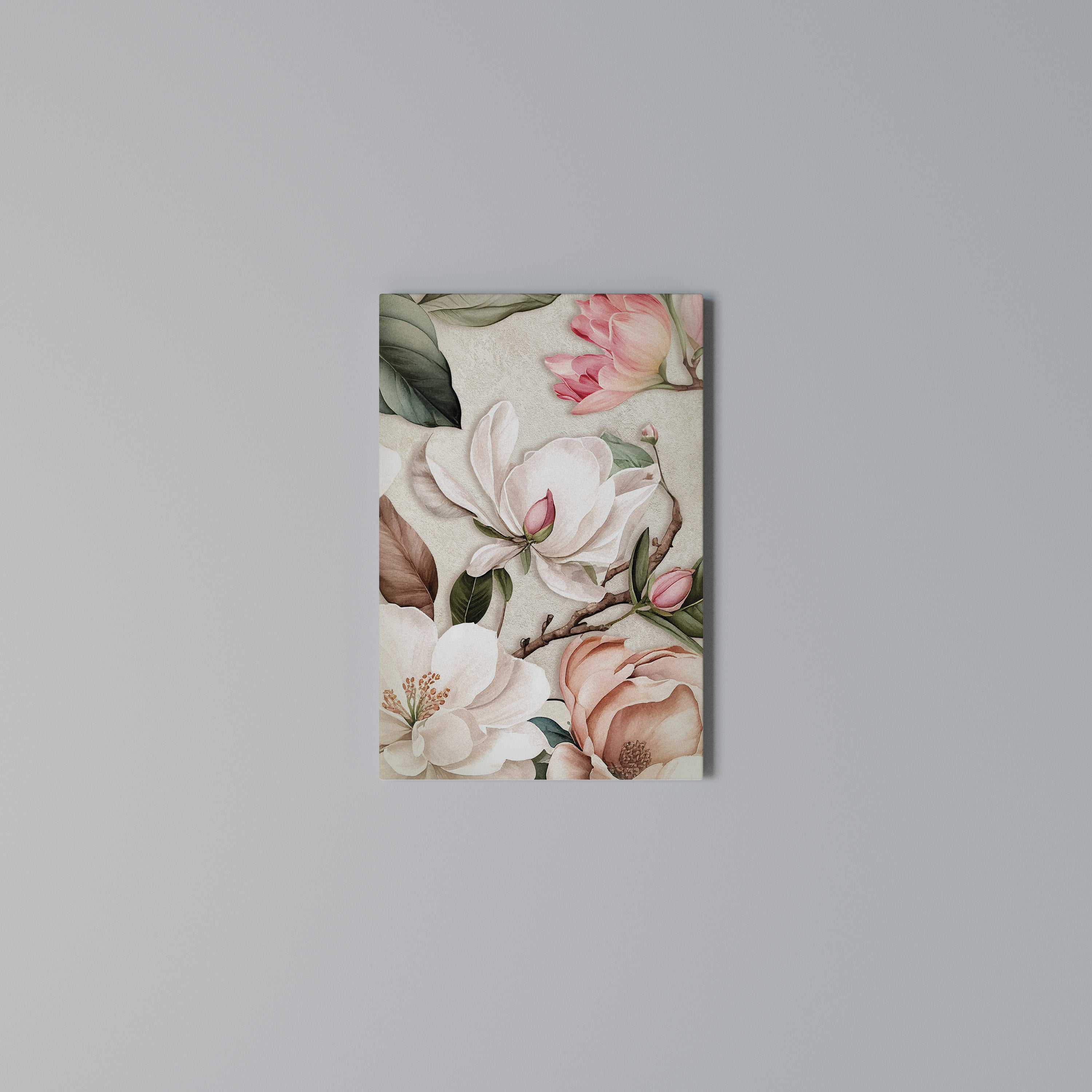 FLORAL GRACE Quadro em tela vertical