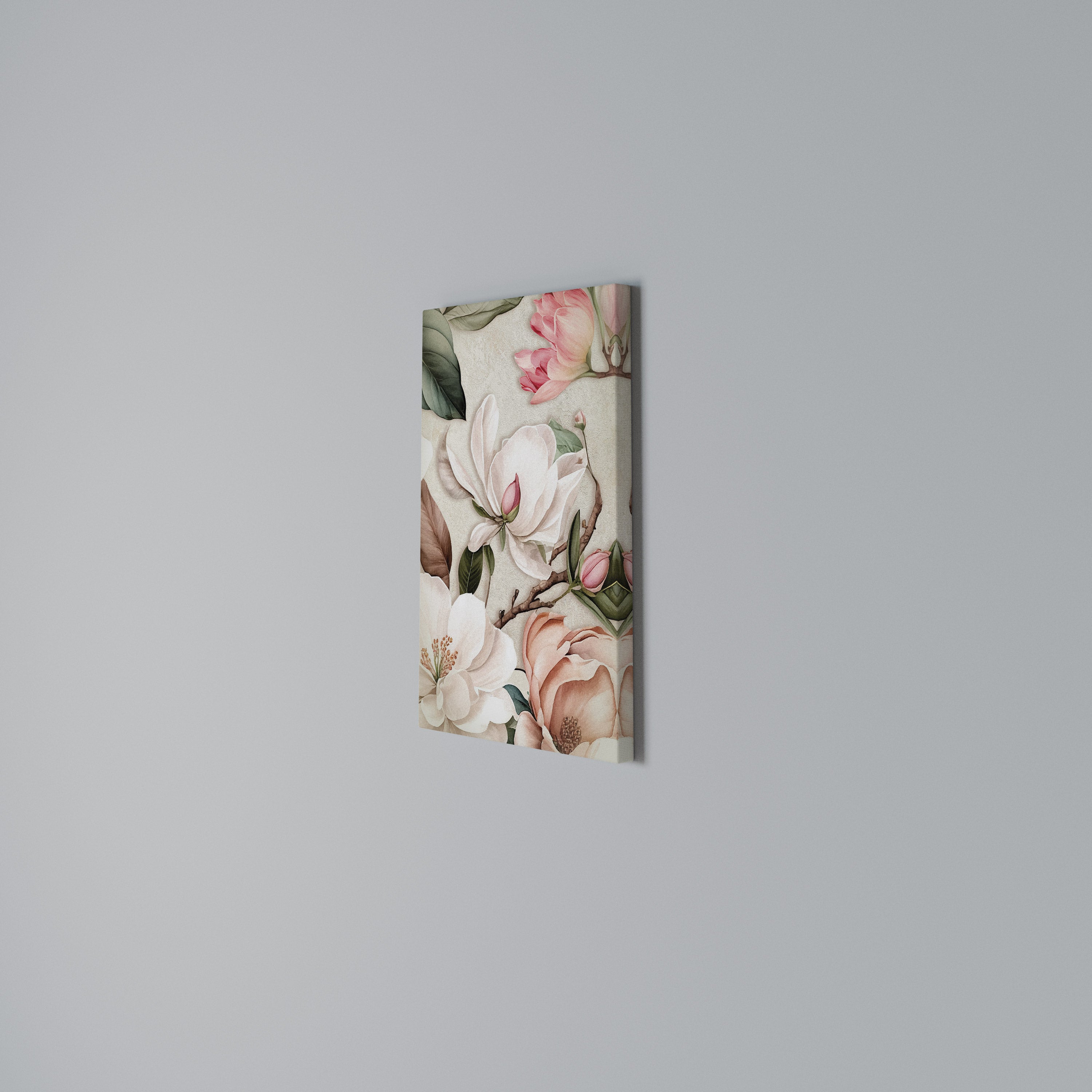 FLORAL GRACE Quadro em tela vertical